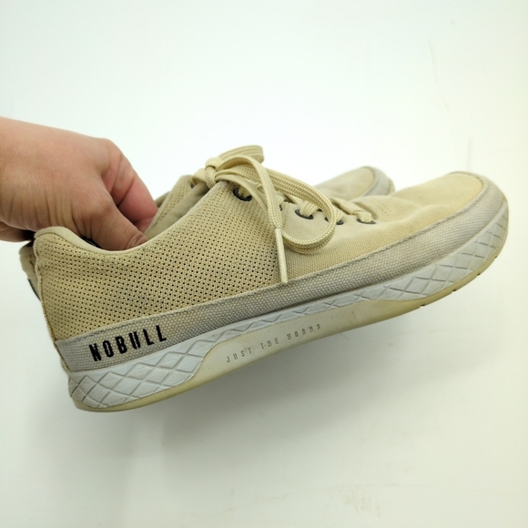 NoBull Canvas Trainer Sand Beige Low Top Sneakers Women's 7.5 - Picture 6 of 10